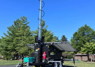 Mobile Surveillance Tower - S-Series | Solar-Powered CCTV Trailer for Construction Sites, Parking Lots, and Rapid Deployment Security. Smart CCTV Tower providing Portable Surveillance, Security, and Monitoring Solutions.