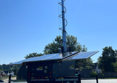 Mobile Surveillance Tower - S-Series | Solar-Powered CCTV Trailer for Construction Sites, Parking Lots, and Rapid Deployment Security. Smart CCTV Tower providing Portable Surveillance, Security, and Monitoring Solutions.