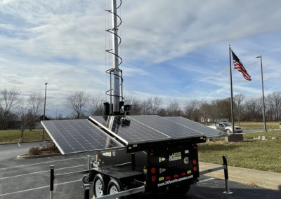 Mobile Surveillance Tower - S-Series | Solar-Powered CCTV Trailer for Construction Sites, Parking Lots, and Rapid Deployment Security. Smart CCTV Tower providing Portable Surveillance, Security, and Monitoring Solutions.