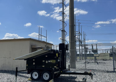 Mobile Surveillance Tower - S-Series | Solar-Powered CCTV Trailer for Construction Sites, Parking Lots, and Rapid Deployment Security. Smart CCTV Tower providing Portable Surveillance, Security, and Monitoring Solutions.