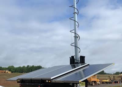 Mobile Surveillance Tower - S-Series | Solar-Powered CCTV Trailer for Construction Sites, Parking Lots, and Rapid Deployment Security. Smart CCTV Tower providing Portable Surveillance, Security, and Monitoring Solutions.